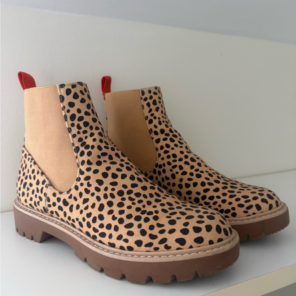 Dolce Vita Leopard Print Chelsea Boots